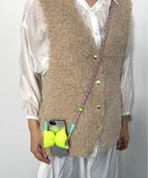 almo（アルモ）の「カラフルリボン付きスマホショルダー【YC】（スマホグッズ）」