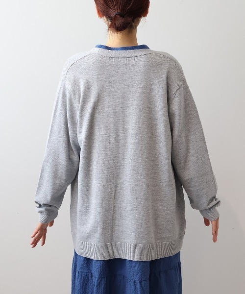 MB mint breeze(エムビーミントブリーズ)の「【WEB/一部店舗限定】【LL~6L 大きいサイズ】 【抗ピル/ウォッシャブル】ミドル丈トッパーカーディガン(カーディガン/ボレロ・レディース・エンジ/ライトグレー/ブラック・LL/3L/4L/5L/6L)」の16枚目の写真