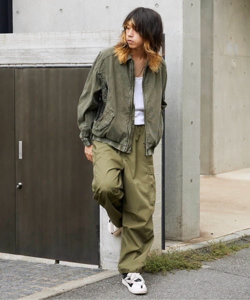 Theater code（シアターコード）の「Wash-processed leopard-print blouson jacket / ウォッシュ加工 レオパード柄ブルゾン 秋 秋服メンズ 2026年秋冬 冬服（ブルゾン・メンズ・グリーン/パープル/イエロー系その他・M/L）」の8枚目の写真