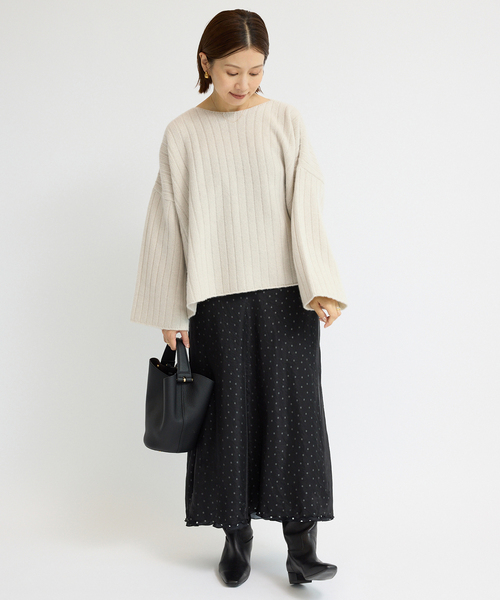 セール】ワイドリブボートプルオーバー（ニット/セーター）｜IENA