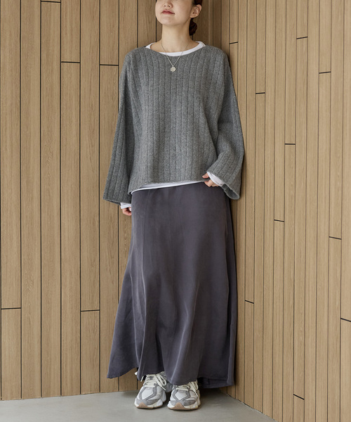 IENAイエナ☺︎ワイドリブボートネックプルオーバー ニット IENA（イエナ）の「ワイドリブボートプルオーバー（ニット/セーター