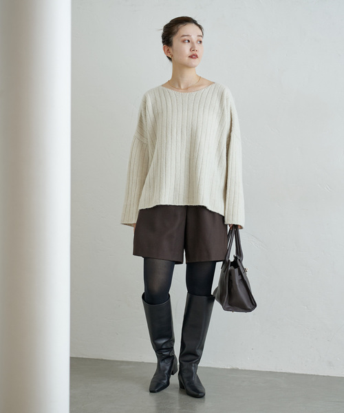 ワイドリブボートプルオーバー（ニット/セーター）｜IENA（イエナ）の