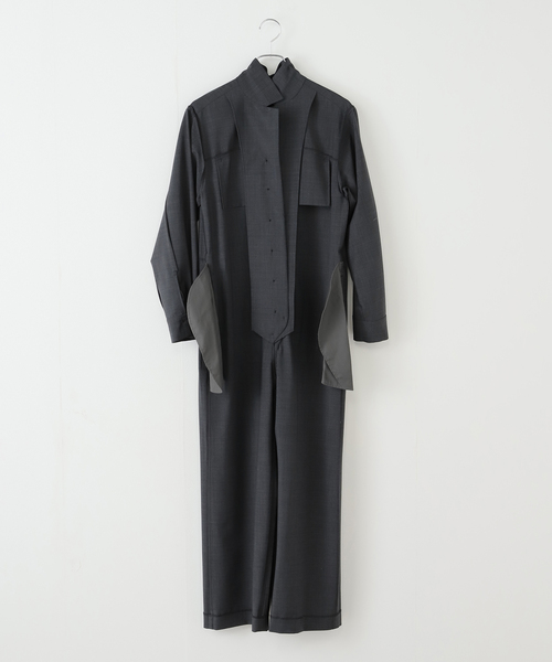 オープンカラージャンプスーツ（つなぎ/オールインワン）｜IENA