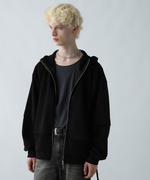 HARE(ハレ)の「MILKYスウェードフラシパーカー(HARE)(パーカー・メンズ・ブラック/グレー/ブルー/オレンジ/ライトグレー・SMALL/MEDIUM)」の10枚目の写真