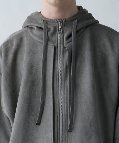 HARE(ハレ)の「MILKYスウェードフラシパーカー(HARE)(パーカー・メンズ・ブラック/グレー/ブルー/オレンジ/ライトグレー・SMALL/MEDIUM)」の15枚目の写真