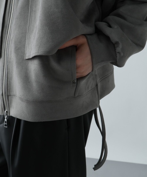 HARE(ハレ)の「MILKYスウェードフラシパーカー(HARE)(パーカー・メンズ・ブラック/グレー/ブルー/オレンジ/ライトグレー・SMALL/MEDIUM)」の18枚目の写真