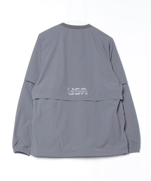 penguin BY MUNSINGWEAR（ペンギン バイ マンシングウェア）の「USA UTILITY PULLOVER JACKET　ゴルフウェア ナイロンジャケット（ナイロンジャケット・メンズ・グレー/ネイビー/ブラック・L/XL/M）」の16枚目の写真