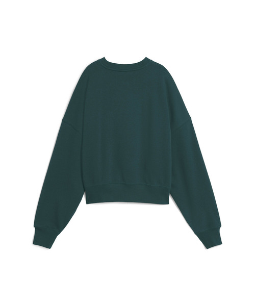 PUMA（プーマ）の「PUMA プーマ ウィメンズ ワードローブ ESS スポーツ レガシー II クルー スウェット（スウェット・レディース・ダークグリーン/ピンク系その他2・SMALL/MEDIUM/LARGE/X-LARGE）」の8枚目の写真