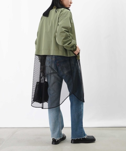 LUCA/LADY LUCK LUCA（ルカ/レディラックルカ）の「LC/LLL メッシュドッキングブルゾン（ブルゾン・レディース・カーキ/ブラック・FREE）」の22枚目の写真