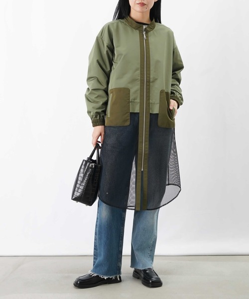 LUCA/LADY LUCK LUCA（ルカ/レディラックルカ）の「LC/LLL メッシュドッキングブルゾン（ブルゾン・レディース・カーキ/ブラック・FREE）」の19枚目の写真