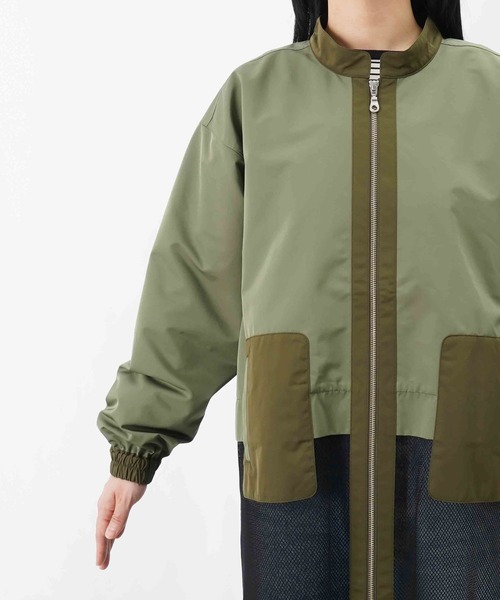 LUCA/LADY LUCK LUCA（ルカ/レディラックルカ）の「LC/LLL メッシュドッキングブルゾン（ブルゾン・レディース・カーキ/ブラック・FREE）」の16枚目の写真
