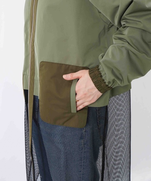 LUCA/LADY LUCK LUCA（ルカ/レディラックルカ）の「LC/LLL メッシュドッキングブルゾン（ブルゾン・レディース・カーキ/ブラック・FREE）」の13枚目の写真