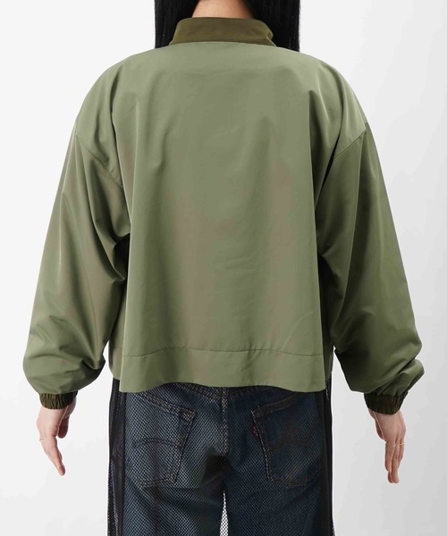 LUCA/LADY LUCK LUCA（ルカ/レディラックルカ）の「LC/LLL メッシュドッキングブルゾン（ブルゾン・レディース・カーキ/ブラック・FREE）」の15枚目の写真