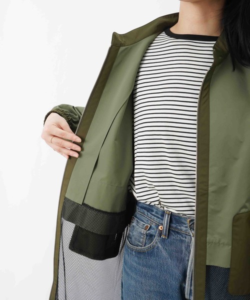 LUCA/LADY LUCK LUCA（ルカ/レディラックルカ）の「LC/LLL メッシュドッキングブルゾン（ブルゾン・レディース・カーキ/ブラック・FREE）」の14枚目の写真