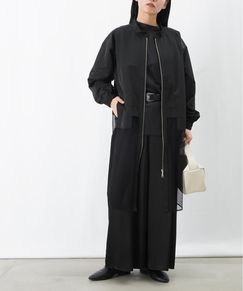 LUCA/LADY LUCK LUCA（ルカ/レディラックルカ）の「LC/LLL メッシュドッキングブルゾン（ブルゾン・レディース・カーキ/ブラック・FREE）」の9枚目の写真