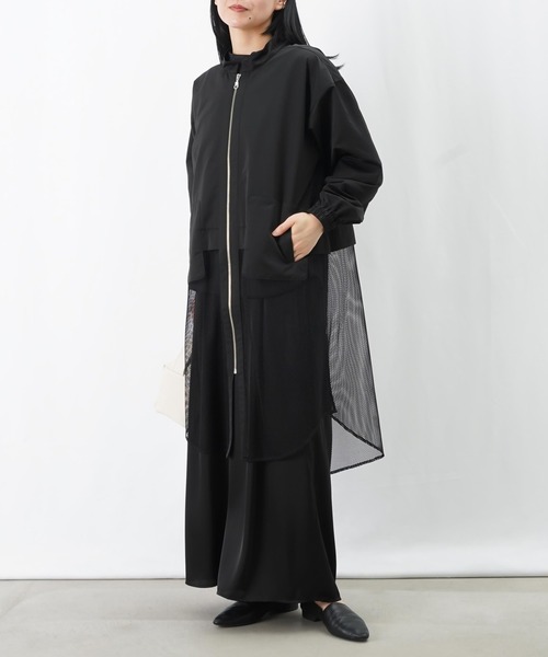 LUCA/LADY LUCK LUCA（ルカ/レディラックルカ）の「LC/LLL メッシュドッキングブルゾン（ブルゾン・レディース・カーキ/ブラック・FREE）」の4枚目の写真