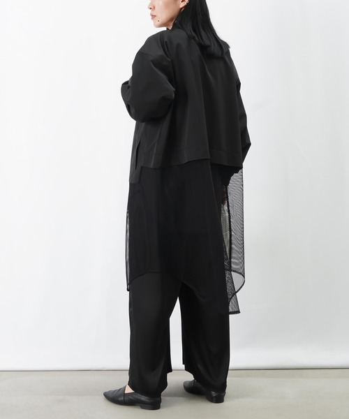 LUCA/LADY LUCK LUCA（ルカ/レディラックルカ）の「LC/LLL メッシュドッキングブルゾン（ブルゾン・レディース・カーキ/ブラック・FREE）」の7枚目の写真