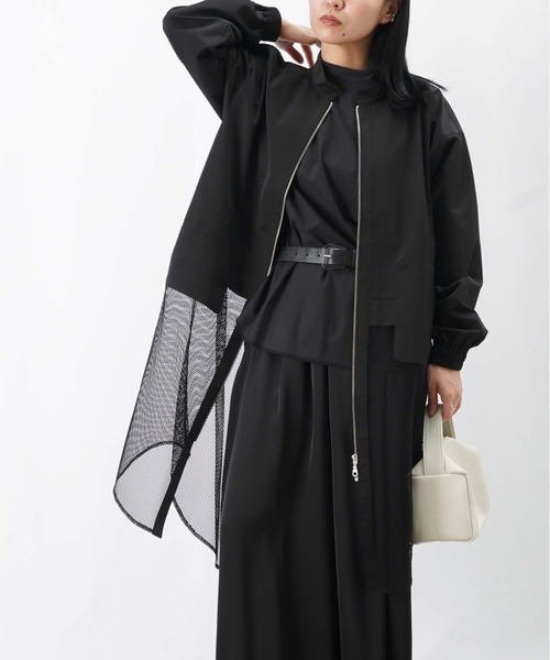 LUCA/LADY LUCK LUCA（ルカ/レディラックルカ）の「LC/LLL メッシュドッキングブルゾン（ブルゾン・レディース・カーキ/ブラック・FREE）」の8枚目の写真