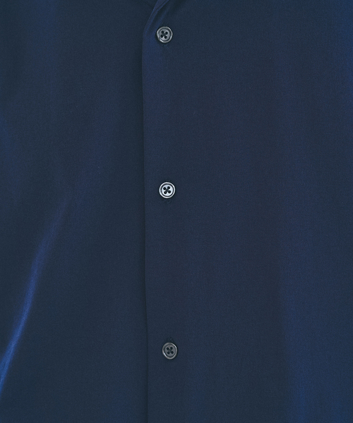 417 EDIFICE（フォーワンセブンエディフィス）の「オーバーサイズシャツ&ワイドスラックス UVカット セットアップ（スーツセット・メンズ・ダークブルー/ベージュ/ブラック・X-LARGE/LARGE/MEDIUM）」の10枚目の写真