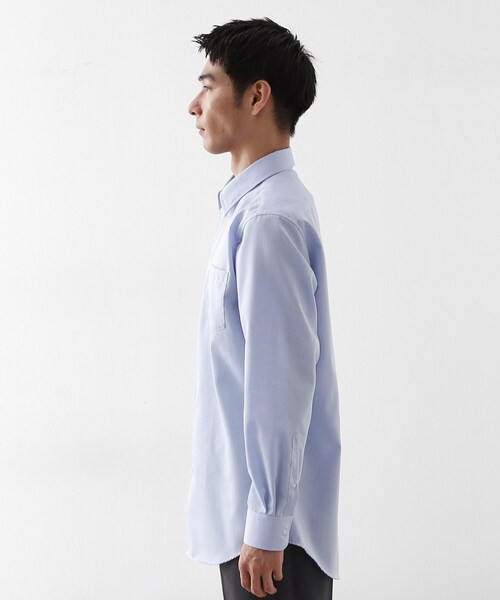 THE SHOP TK (ザ ショップ ティーケー )の「ドレスドビーシャツ(ビジネスシャツ・メンズ・オフホワイト/サックスブルー・03/02/01/04)」の17枚目の写真