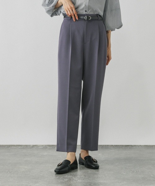 GLOBAL WORK（グローバルワーク）の「ウツクシルエット極み/494101（その他パンツ・レディース・グレー系その他/ネイビー/ブラウン系その他6/ブラック/ブルーグレー・X-SMALL/X-LARGE/L-Long/XL-Long/LARGE/S-Long/SMALL/MEDIUM/M-Long）」の2枚目の写真