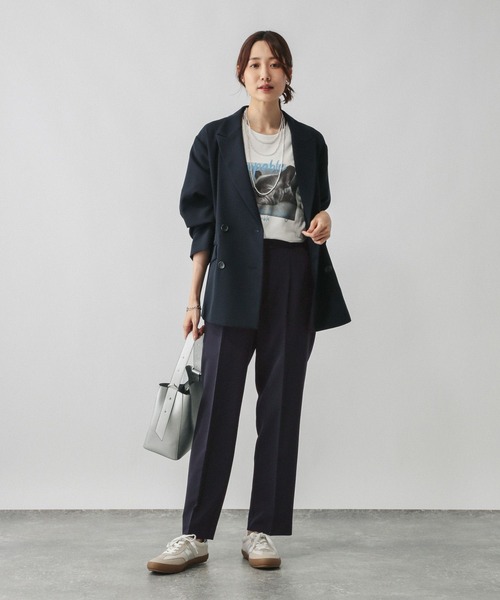 GLOBAL WORK（グローバルワーク）の「ウツクシルエット極み/494101（その他パンツ・レディース・グレー系その他/ネイビー/ブラウン系その他6/ブラック/ブルーグレー・X-SMALL/X-LARGE/L-Long/XL-Long/LARGE/S-Long/SMALL/MEDIUM/M-Long）」の13枚目の写真