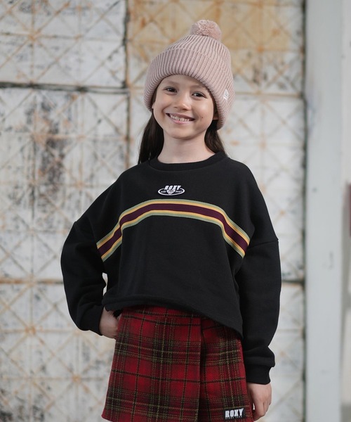 ROXY/ロキシー トレーナー スウェット キッズ ショート丈 ドロップ