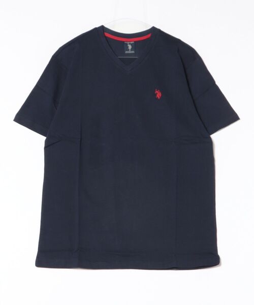 U.S. POLO ASSN.(ユーエスポロアッスン)の「【U.S. POLO ASSN】 ⅤネックコットンTシャツ(Tシャツ/カットソー・メンズ・ブラック/イエロー/ネイビー/ホワイト・LARGE/X-LARGE/MEDIUM)」の3枚目の写真
