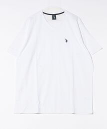 【U.S. POLO ASSN】 ⅤネックコットンTシャツ