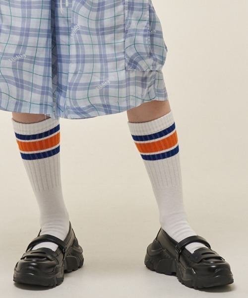 EFFECTEN（エフェクテン）の「mko13161- Utility embroidery line sox ラインソックス(ef404-27)（ソックス/靴下・メンズ・ホワイト系その他2/ホワイト系その他・2）」の10枚目の写真