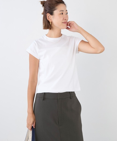 HANES(ヘインズ)の「【Hanes×THE DODO JEAN】2P クルーネックショートスリーブ・ロングスリーブTシャツ by THE DODO JEAN(Tシャツ/カットソー・レディース・ホワイト/ブラック・M)」の2枚目の写真