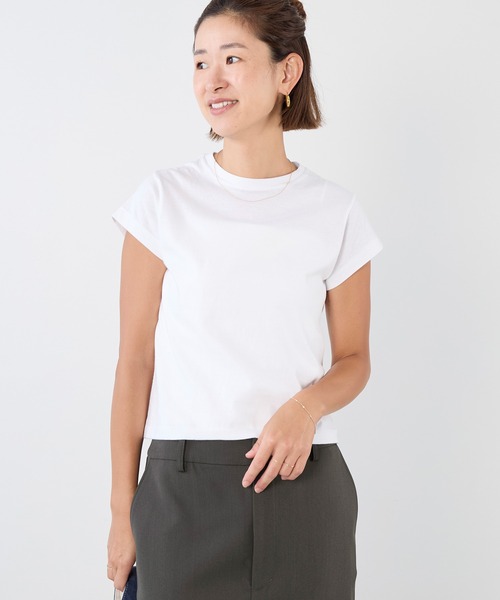 HANES(ヘインズ)の「【Hanes×THE DODO JEAN】2P クルーネックショートスリーブ・ロングスリーブTシャツ by THE DODO JEAN(Tシャツ/カットソー・レディース・ホワイト/ブラック・M)」の3枚目の写真