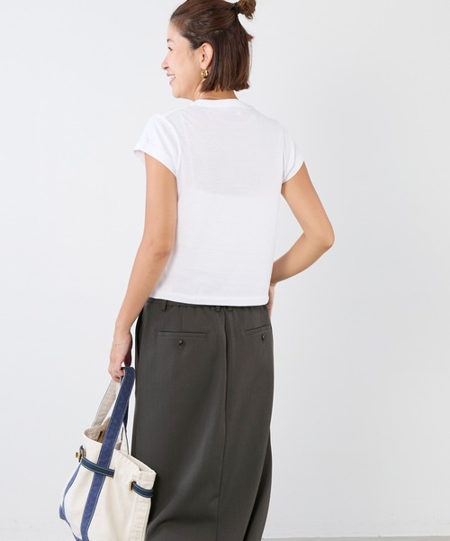 HANES(ヘインズ)の「【Hanes×THE DODO JEAN】2P クルーネックショートスリーブ・ロングスリーブTシャツ by THE DODO JEAN(Tシャツ/カットソー・レディース・ホワイト/ブラック・M)」の6枚目の写真