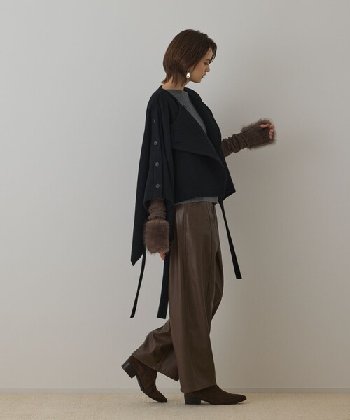 Diagram（ダイアグラム）の「ライトビーバーポンチョ（ポンチョ・レディース・ブラック/ベージュ・36）」の22枚目の写真