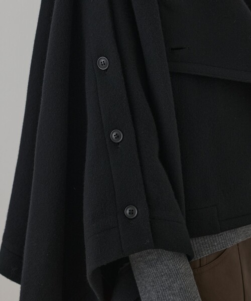 Diagram（ダイアグラム）の「ライトビーバーポンチョ（ポンチョ・レディース・ブラック/ベージュ・36）」の9枚目の写真