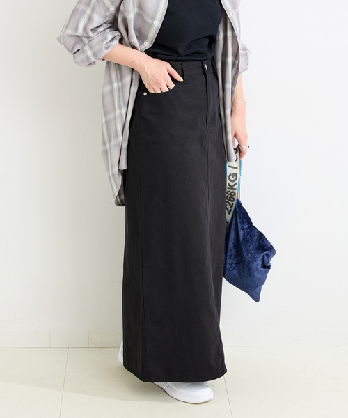 B.C STOCK（ベーセーストック）の「【WEB＋一部店舗限定】ウォッシャブル / チノスカート（スカート・レディース・ブラック/カーキ・SMALL/MEDIUM）」の10枚目の写真