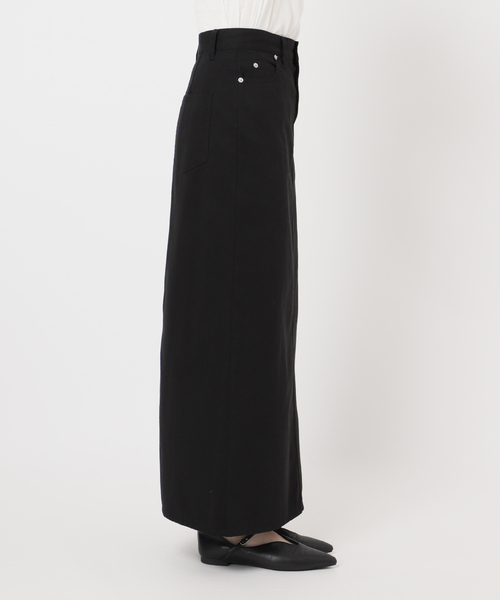 B.C STOCK（ベーセーストック）の「【WEB＋一部店舗限定】ウォッシャブル / チノスカート（スカート・レディース・ブラック/カーキ・SMALL/MEDIUM）」の4枚目の写真