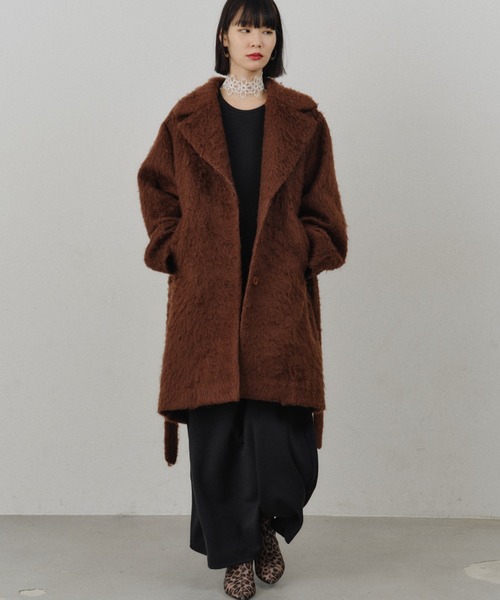 セール】Color shaggy coat / カラーシャギーコート（その他アウター