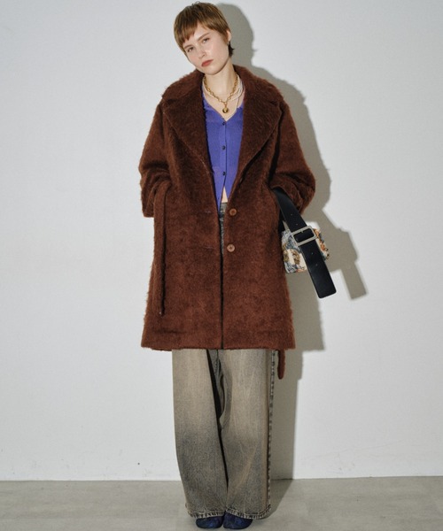 Color shaggy coat / カラーシャギーコート（テーラードジャケット