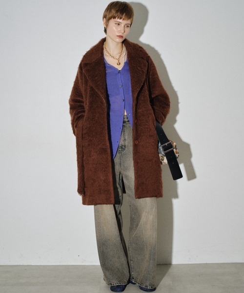Color shaggy coat / カラーシャギーコート（テーラードジャケット
