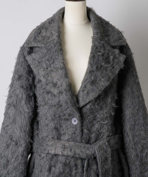 yae(ヤエ)の「Color shaggy coat / カラーシャギーコート(その他アウター・レディース・ブラウン/グレー/ライトグリーン・FREE)」の19枚目の写真