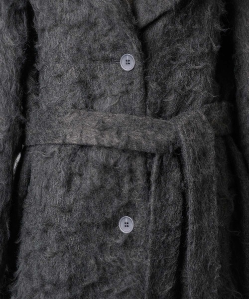 yae(ヤエ)の「Color shaggy coat / カラーシャギーコート(その他アウター・レディース・ブラウン/グレー/ライトグリーン・FREE)」の9枚目の写真