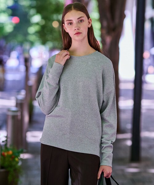 DRESSTERIOR(ドレステリア)の「ラメ裏毛プルオーバー(Tシャツ/カットソー・レディース・グレー/ライトグレー・34/36/38)」の3枚目の写真