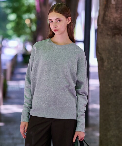 DRESSTERIOR(ドレステリア)の「ラメ裏毛プルオーバー(Tシャツ/カットソー・レディース・グレー/ライトグレー・34/36/38)」の4枚目の写真