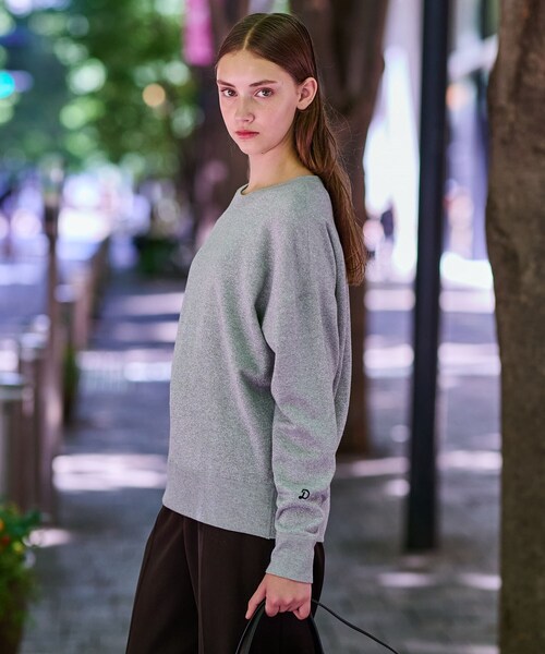 DRESSTERIOR(ドレステリア)の「ラメ裏毛プルオーバー(Tシャツ/カットソー・レディース・グレー/ライトグレー・34/36/38)」の5枚目の写真