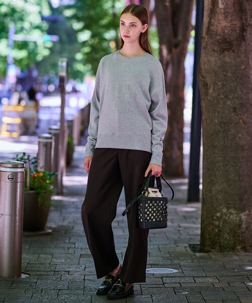 DRESSTERIOR(ドレステリア)の「ラメ裏毛プルオーバー(Tシャツ/カットソー・レディース・グレー/ライトグレー・34/36/38)」の6枚目の写真