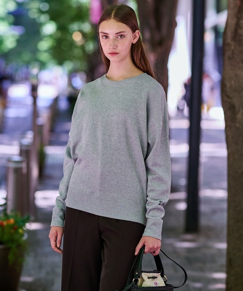 DRESSTERIOR(ドレステリア)の「ラメ裏毛プルオーバー(Tシャツ/カットソー・レディース・グレー/ライトグレー・34/36/38)」の2枚目の写真