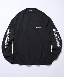 WILD THINGS（ワイルドシングス）の「限定展開 WILD THINGS×FREAK'S STORE/ワイルドシングス 別注 ビッグシルエット 袖プリント ロングスリーブTシャツ（Tシャツ/カットソー）」