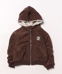 nexchic（ネクシック）の「リバーシブルタフタｘファーファスナーフード付きジャケット(110~150cm)（その他アウター・キッズ）」