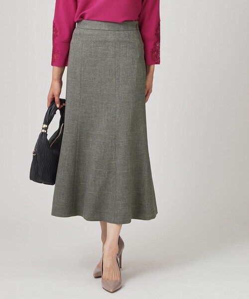 セール】【手洗い可／日本製】マーメイドシルエットスカート（スカート